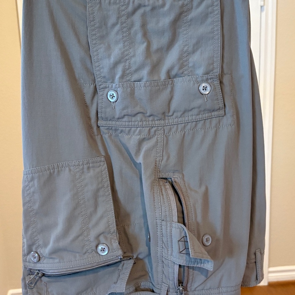 Clothing Arts Mens Cargo Pants P-Cubed Pick-Pocket Proof Tan Khaki Size 42 x 30